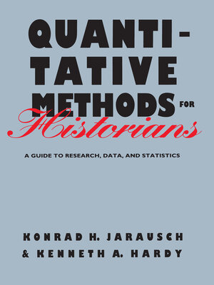 cover image of Quantitative Methods for Historians